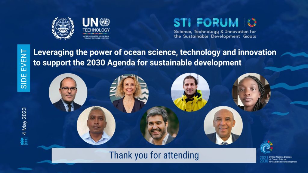 ISA and the UN Technology Bank for LDCs underscore the role of ocean science to achieve the 2030 Agenda during Eighth annual Multi-Stakeholder Forum on Science, Technology and Innovation for the SDGs