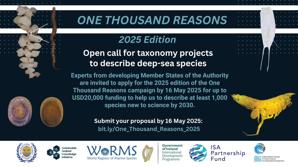 Call for taxonomy projects to describe deep-sea species